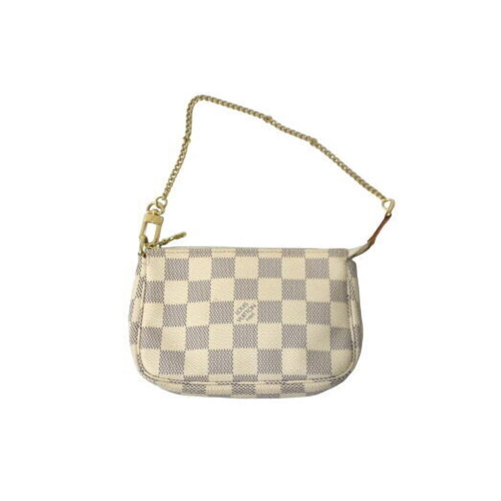 Louis Vuitton Pouch Damier Azur White Leather - Picture 1 of 8
